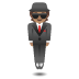 🕴🏽 person in suit levitating: medium skin tone display on Google